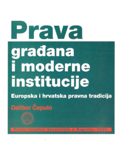Cepulo D. Prava gradana i moderne institucije 1