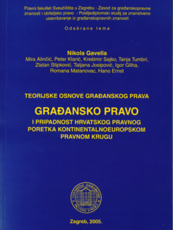 Gavella N. Gradansko pravo i pripadnost hrvatskog pravnog poretka kontinentalnoeuropskom pravnom krugu 1